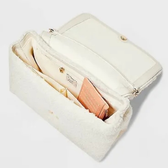 Quilted Top Handle Satchel Handbag - A New Day Ivory - Picture 2 of 10